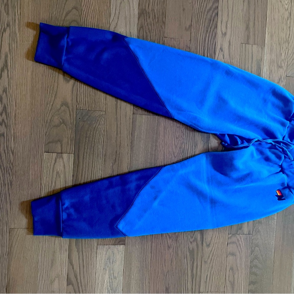 Aviator Nation sweatpants and zip up hoodie.